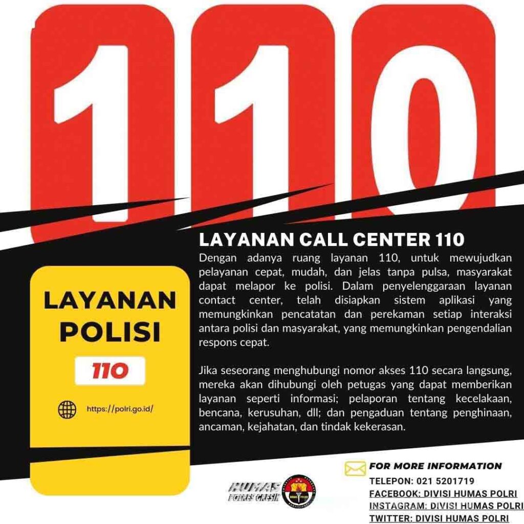 Komitmen Polri Dengan Adanya Layanan 110 Untuk Premanisme